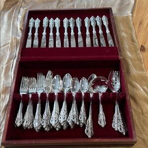 Vintage Silverplate 20th Century Godinger Flatware Service for 12